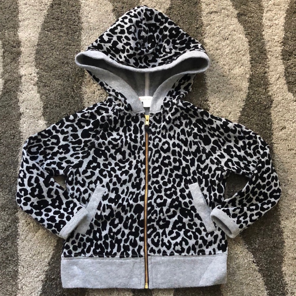 Crewcuts Girls Leopard Hoodie
